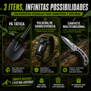 Pá Tática Survival Pro - Compre 1 LEVE 3 🔥